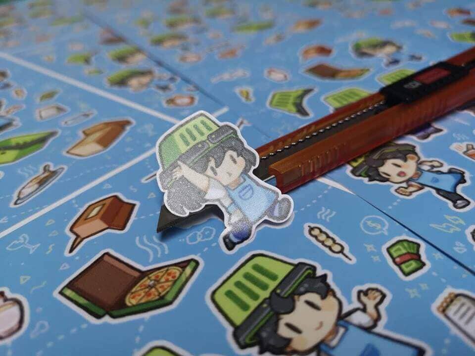 พิมพ์สติ๊กเกอร์ไดคัท การ์ตูน